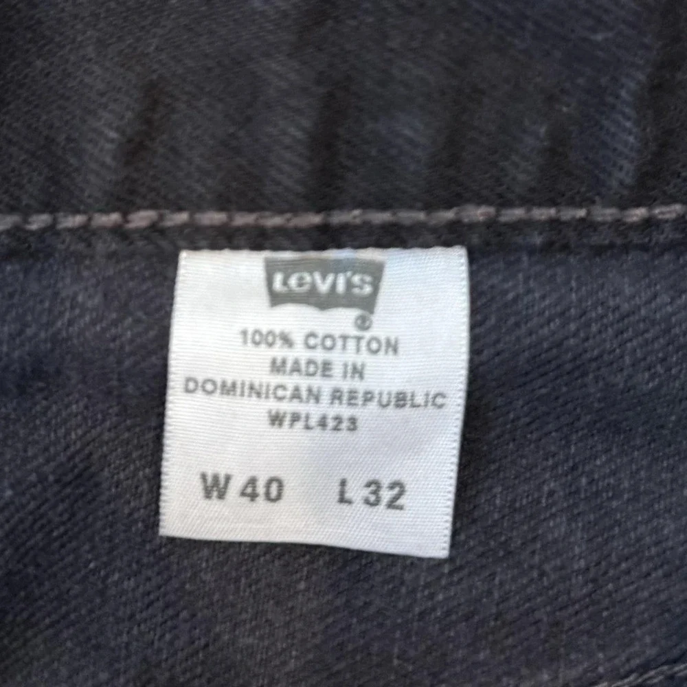 Vintage Levis Original 501 Jeans Men's 38x30.5 Black Denim Button Fly Y2K VTG